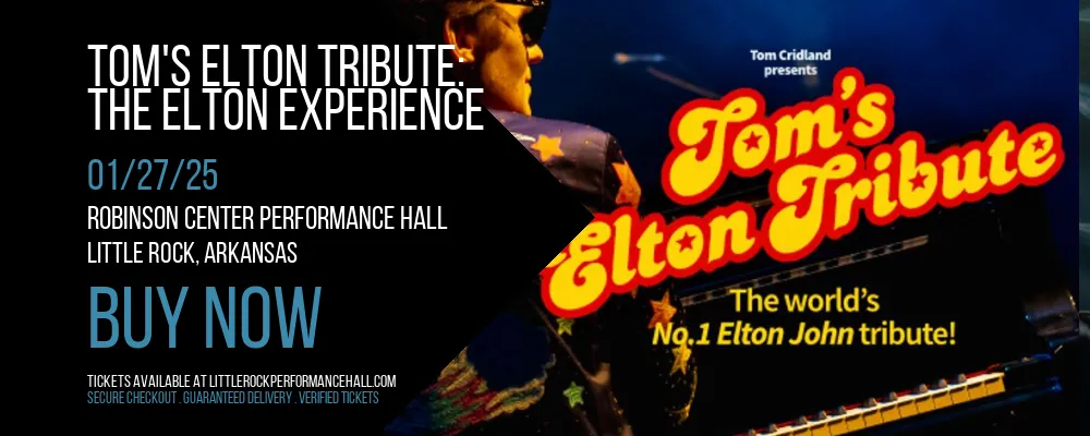 Tom's Elton Tribute at Robinson Center Performance Hall